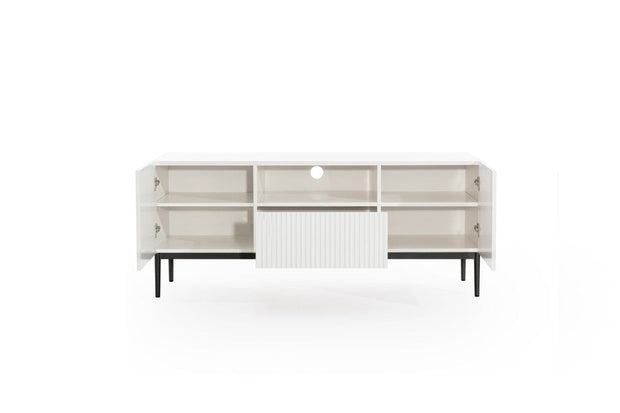 Mobile TV a 1 cassetto e 2 ante Nicole Alto 150-2D1SZ Nero (2) & BGRTPL-NICOLE-RTV-150-2D1SZ-CZARNY