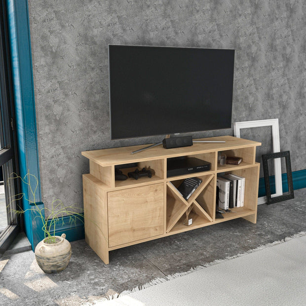 Mobile TV con 1 anta Auburn Quercia (2)