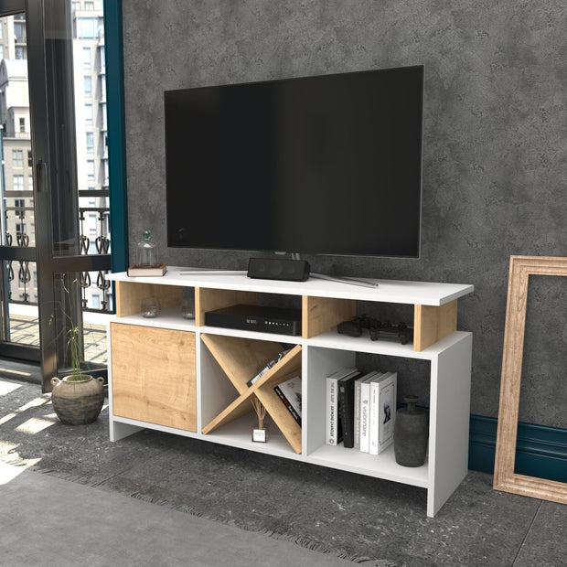 Mobile TV con 1 anta Auburn Quercia (2)