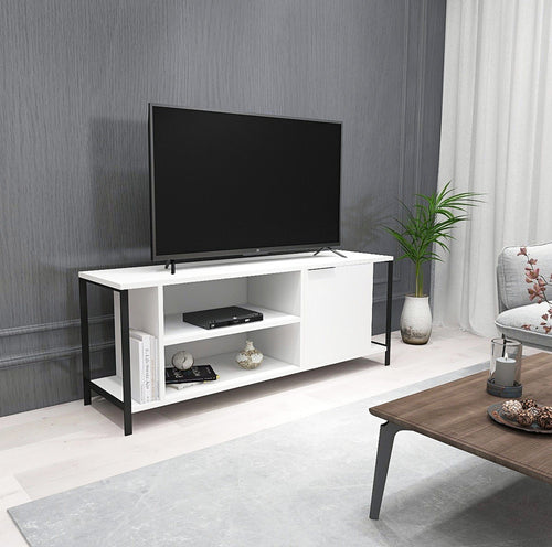 Mobile TV con 1 anta Bond Bianco (1)