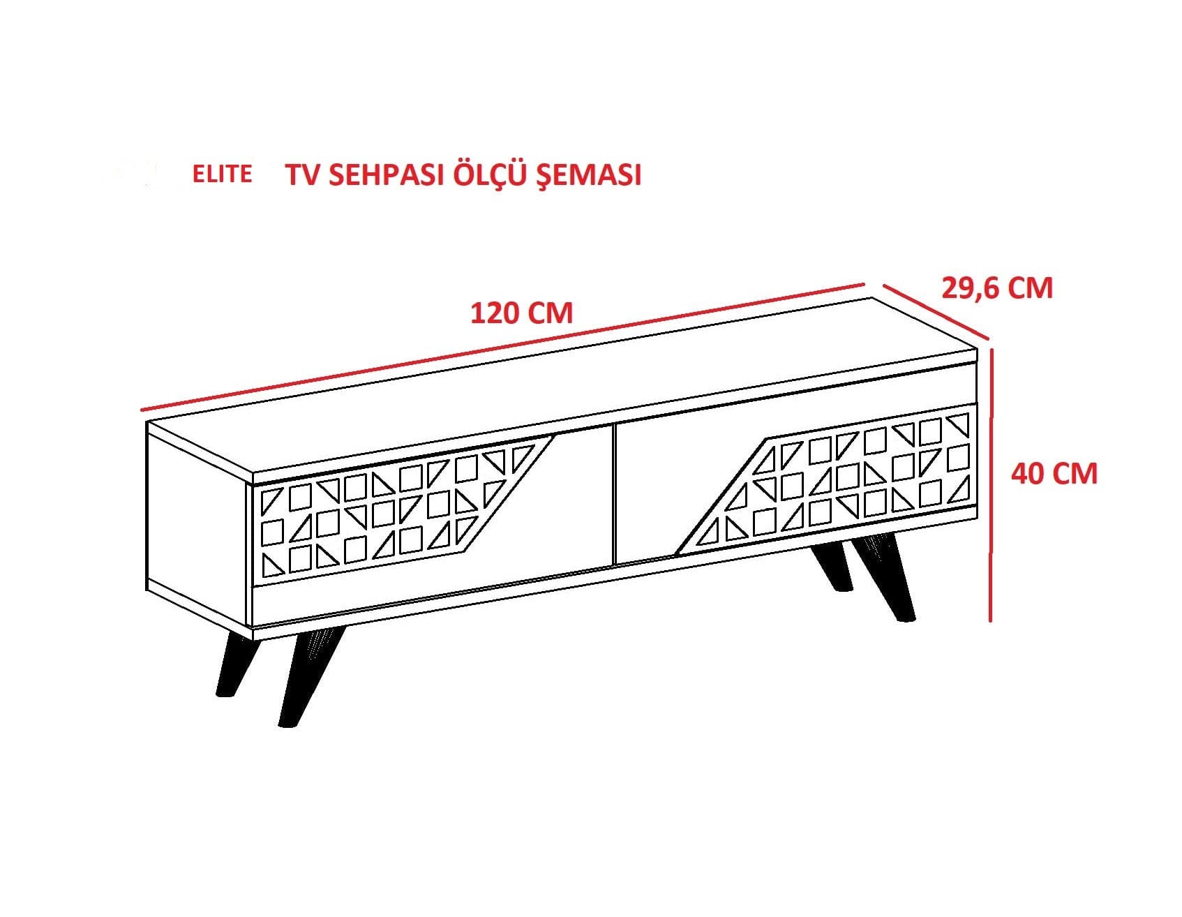 Mobile TV con 1 anta Elit Noce (2)