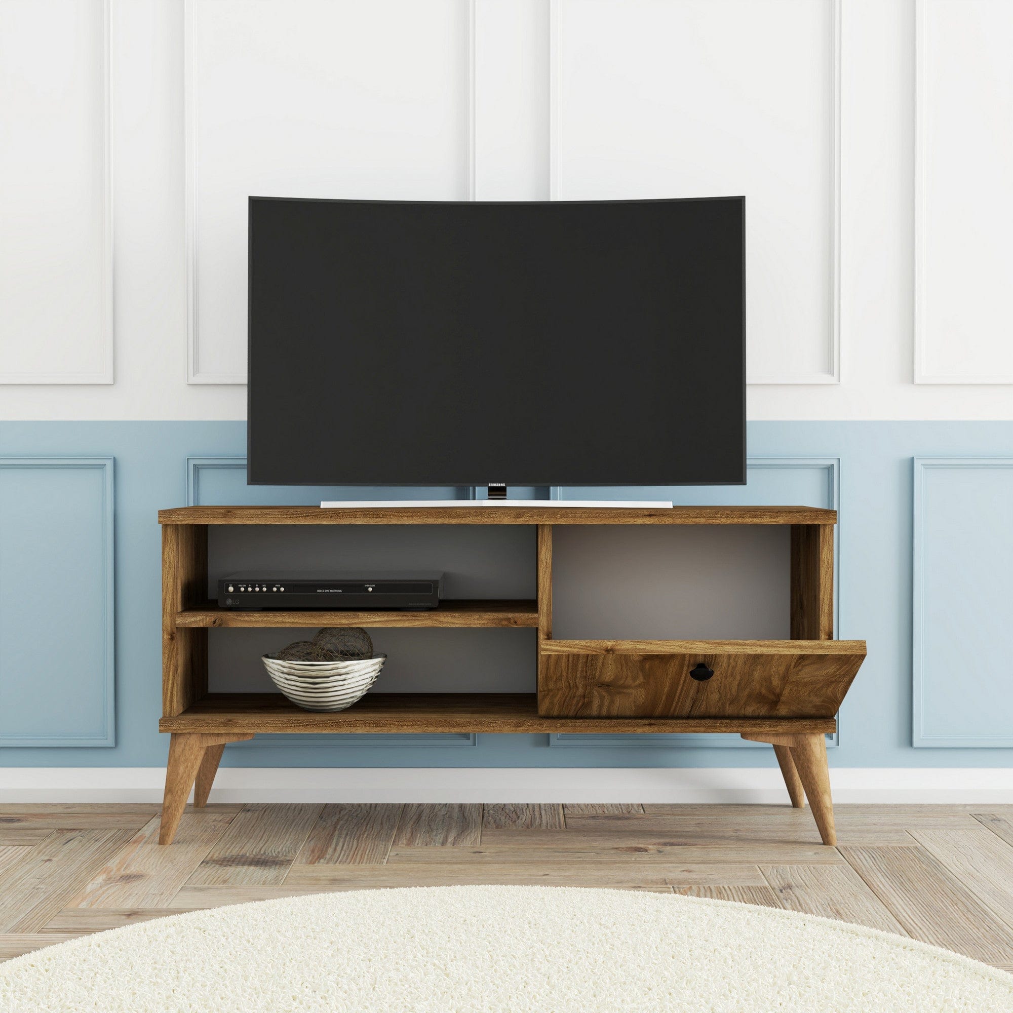 Mobile TV con 1 anta Retro 1550 Noce (2)