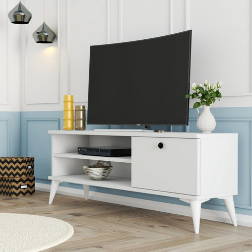 Mobile TV con 1 anta Retro 1564 Bianco