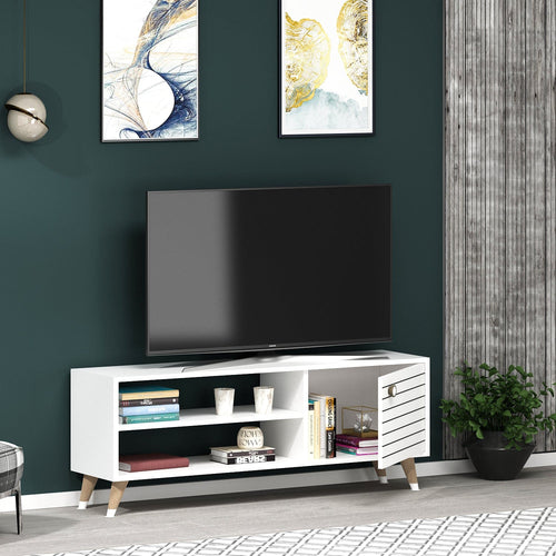 Mobile TV con 1 anta Space Bianco (1)