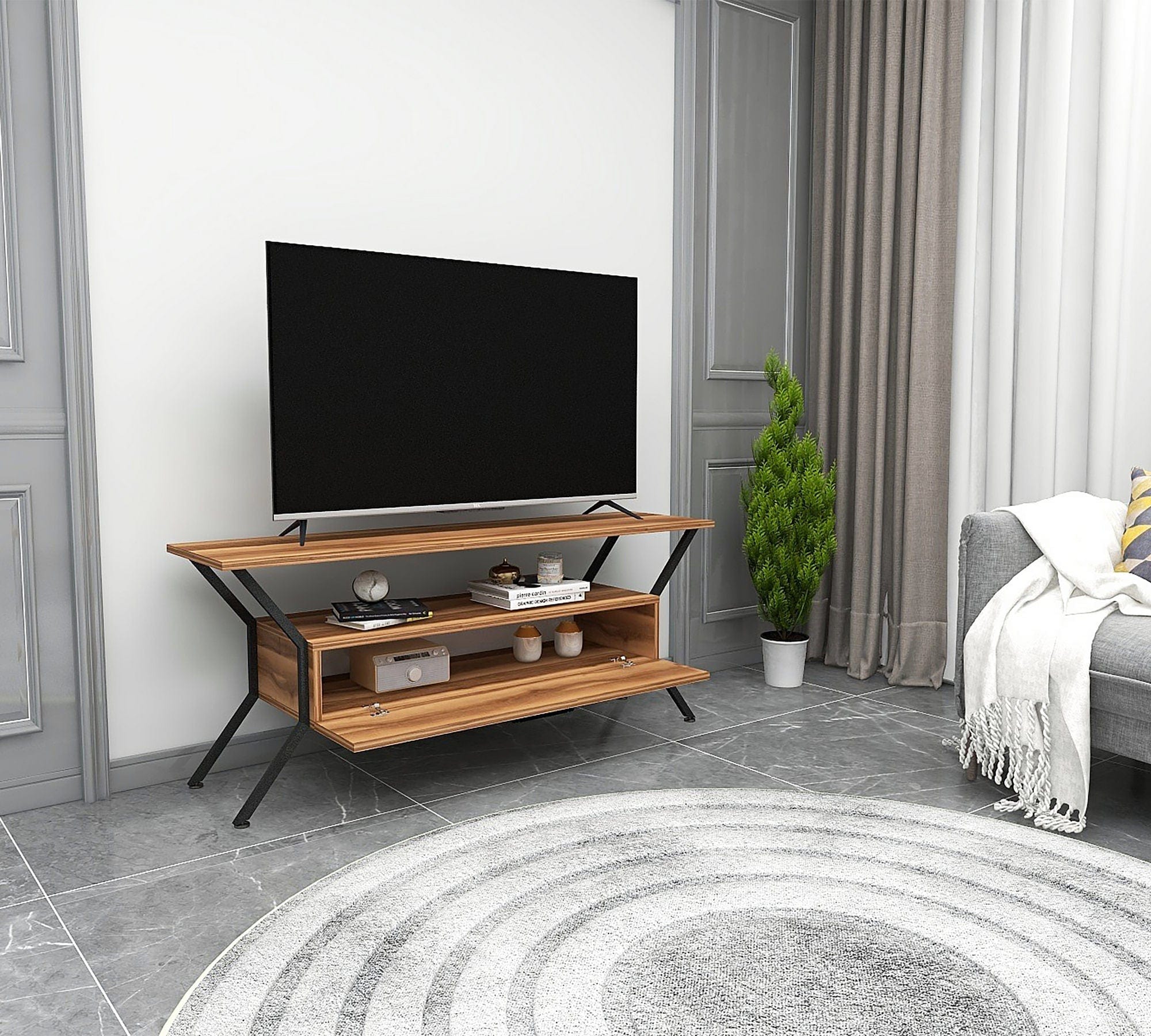 Mobile TV con 1 anta Tarz Noce (2)