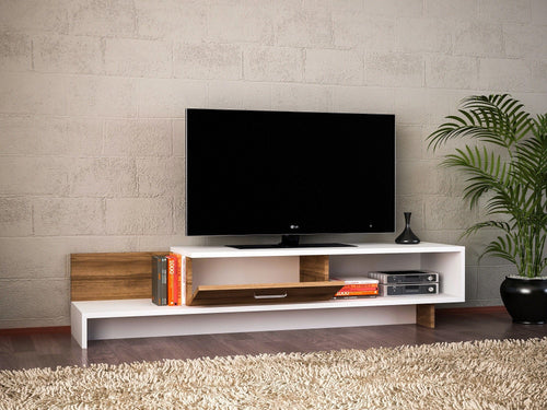 Mobile TV con 1 anta Wrap Bianco (1)