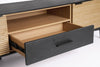Bizzotto Mobile TV con 1 cassetto e 2 ante Allycia Nero