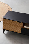 Bizzotto Mobile TV con 1 cassetto e 2 ante Allycia Nero