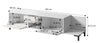 Halmar Mobile TV con 1 cassetto e 2 ante Marmo Bianco