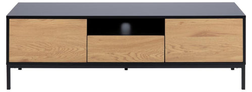 Actona Mobile TV con 1 cassetto e 2 ante Seaford Nero