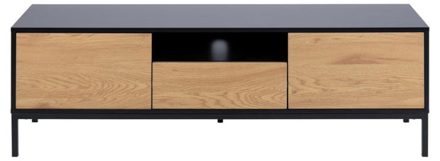 Actona Mobile TV con 1 cassetto e 2 ante Seaford Nero