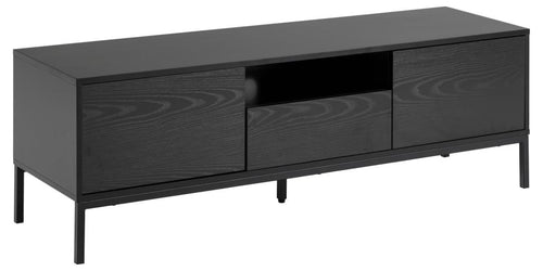 Actona Mobile TV con 1 cassetto e 2 ante Seaford Nero