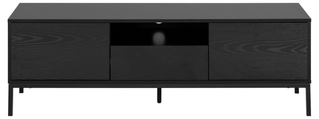 Actona Mobile TV con 1 cassetto e 2 ante Seaford Nero