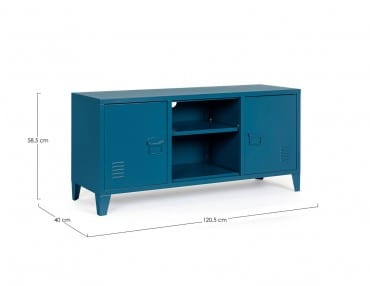 Bizzotto Mobile TV con 2 ante Cambridge Blu