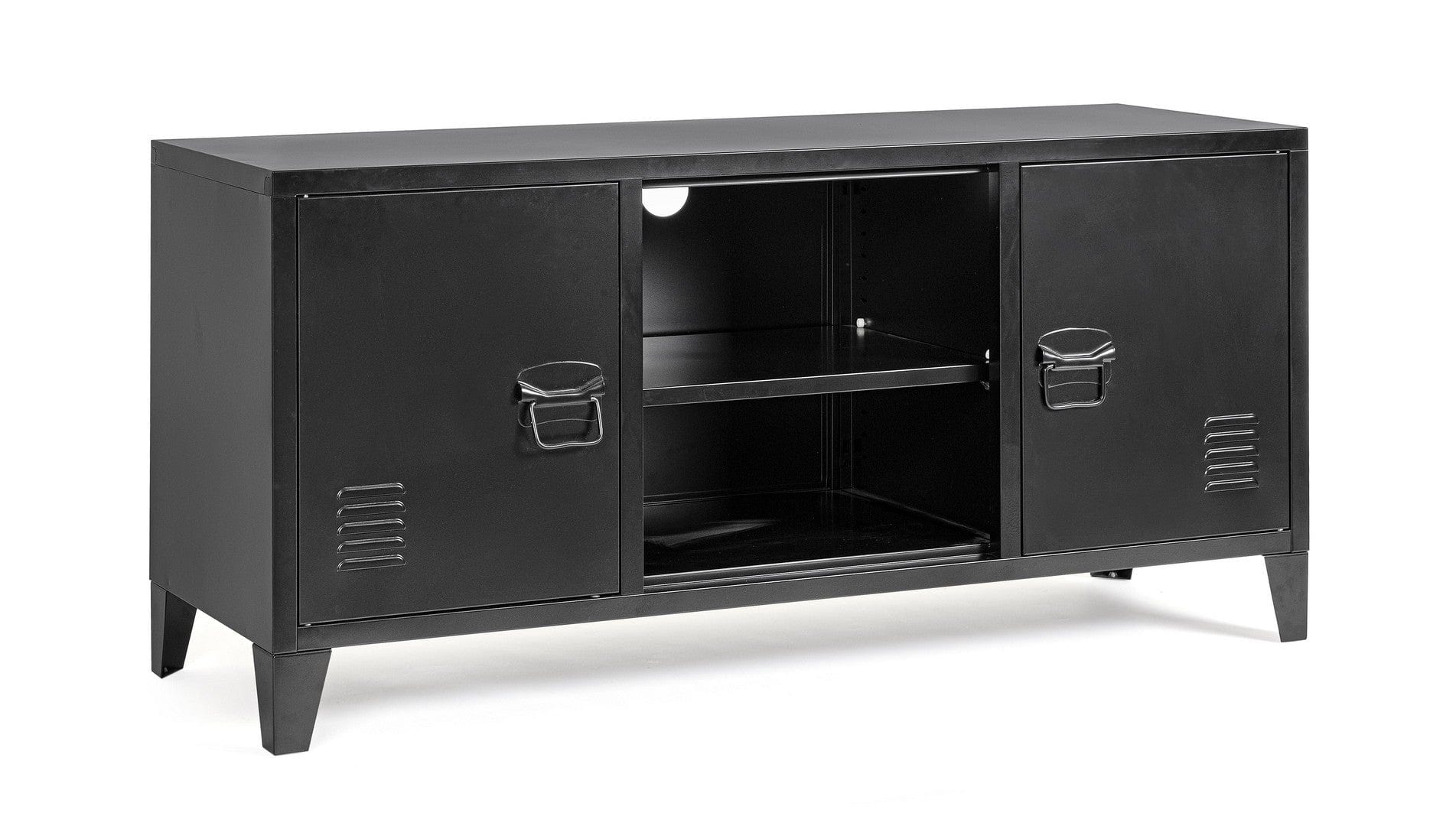 Bizzotto Mobile TV con 2 ante Cambridge Nero