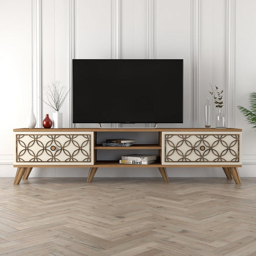 Mobile TV con 2 ante Class Noce