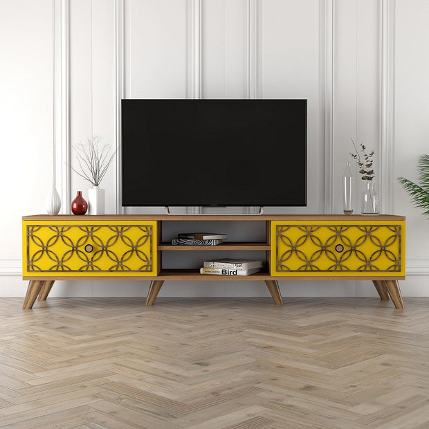 Mobile TV con 2 ante Class Noce