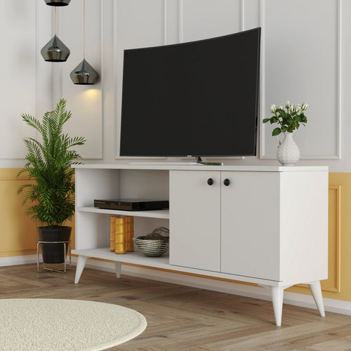 Mobile TV con 2 ante Everest 1574 Bianco
