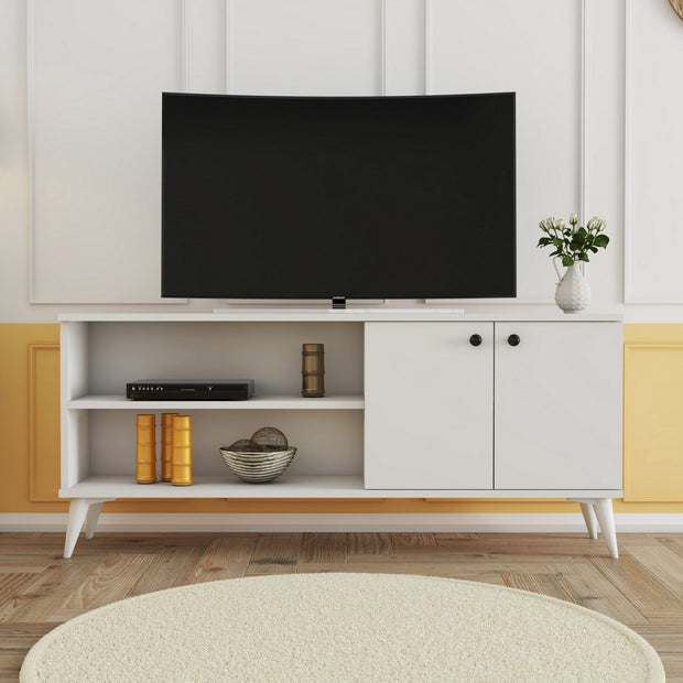 Mobile TV con 2 ante Everest 1574 Bianco (1)