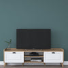 Mobile TV con 2 ante Lola AA101 Bianco (1)