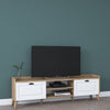 Mobile TV con 2 ante Lola AA101 Bianco (2)