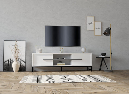Mobile TV con 2 ante Mono Bianco