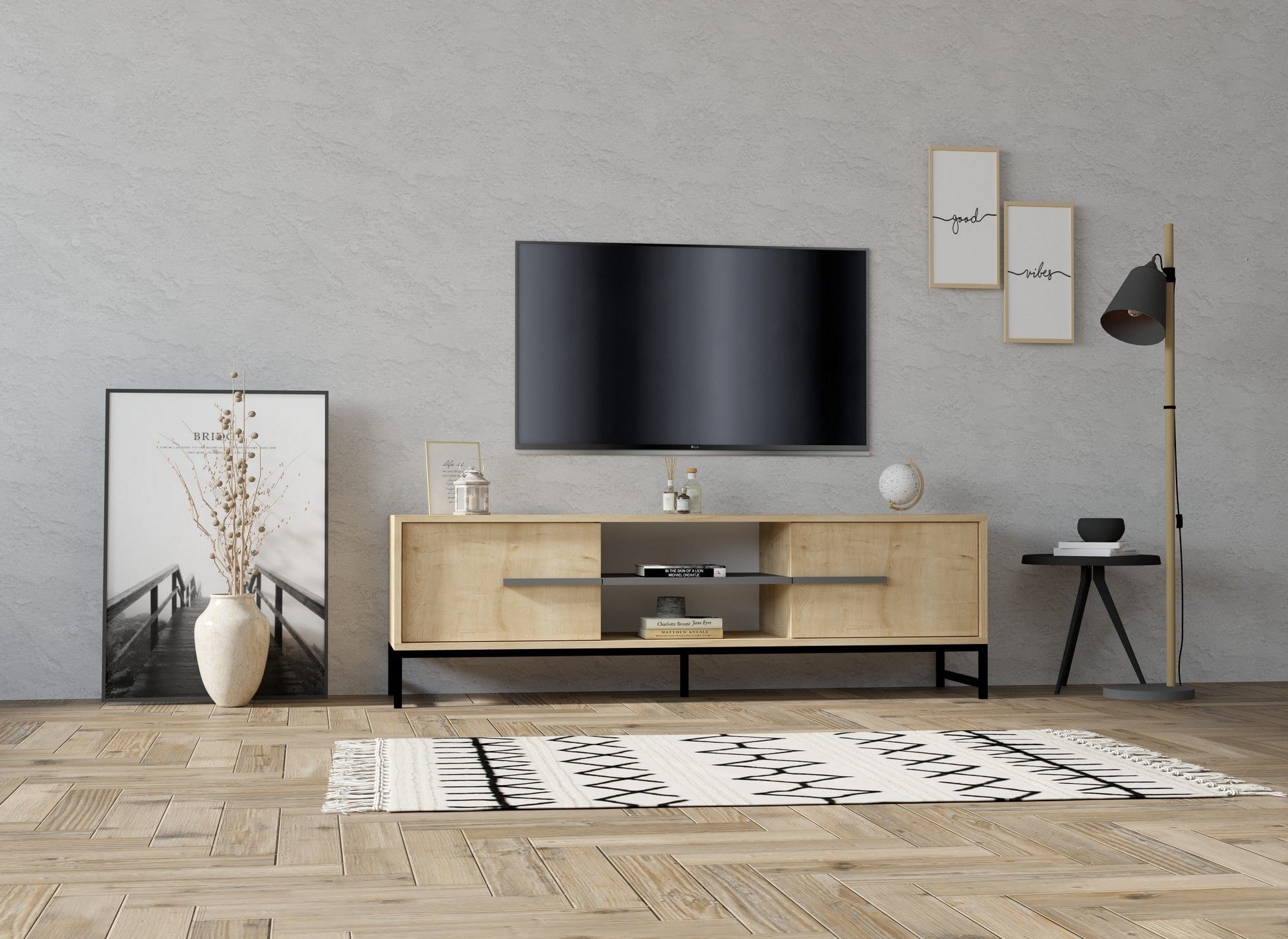 Mobile TV con 2 ante Mono Quercia