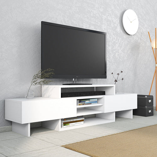 Mobile TV con 2 ante Ozde Bianco
