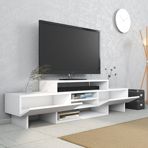 Mobile TV con 2 ante Ozde Bianco (1)