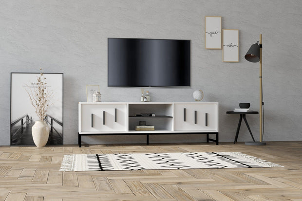 Mobile TV con 2 ante Shape Bianco