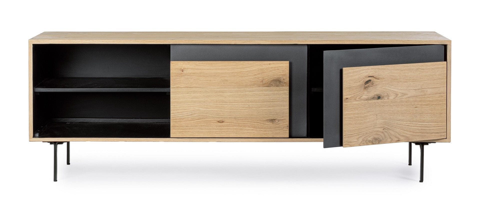 Bizzotto Mobile TV con 2 ante Stanwood Naturale
