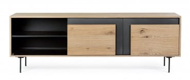Bizzotto Mobile TV con 2 ante Stanwood Naturale