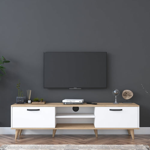 Mobile TV con 2 ante Zizi A6 Bianco
