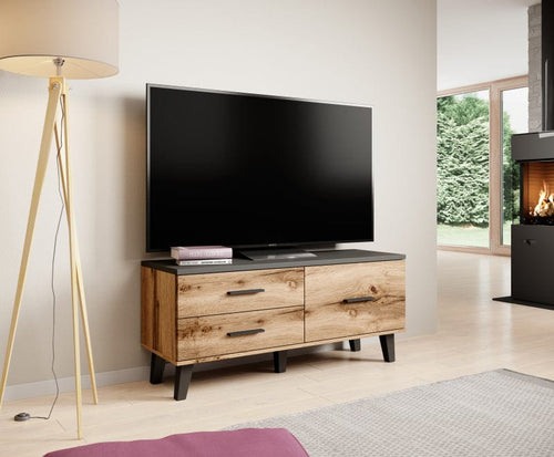 Halmar Mobile TV con 2 cassetti e 1 anta Lotta Quercia