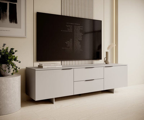Halmar Mobile TV con 2 cassetti e 2 ante Alma Beige