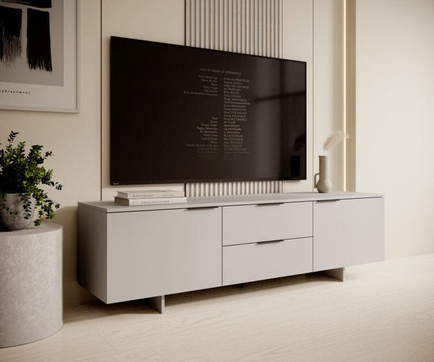 Halmar Mobile TV con 2 cassetti e 2 ante Alma Beige