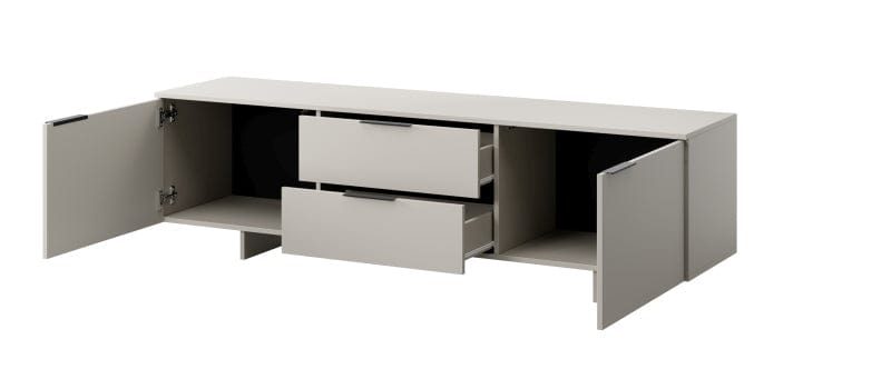 Halmar Mobile TV con 2 cassetti e 2 ante Alma Beige