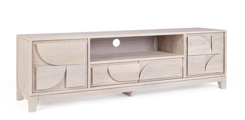 Bizzotto Mobile TV con 2 cassetti e 2 ante Archita Naturale