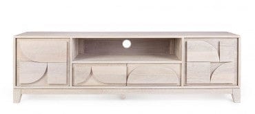 Bizzotto Mobile TV con 2 cassetti e 2 ante Archita Naturale