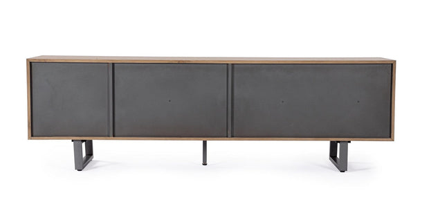 Bizzotto Mobile TV con 2 cassetti e 2 ante Garwood Naturale