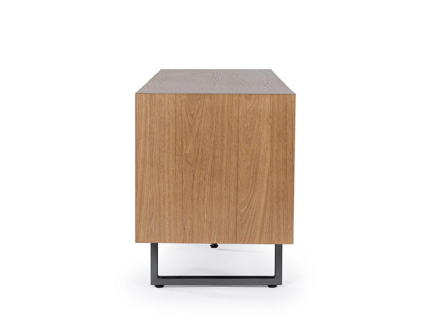Bizzotto Mobile TV con 2 cassetti e 2 ante Garwood Naturale