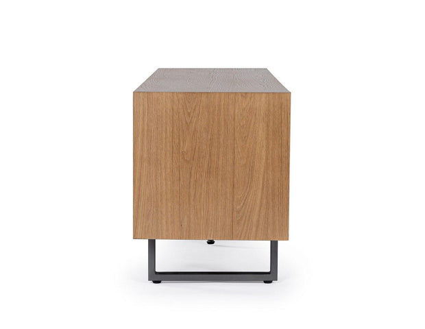 Bizzotto Mobile TV con 2 cassetti e 2 ante Garwood Naturale