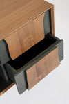 Bizzotto Mobile TV con 2 cassetti e 2 ante Garwood Naturale