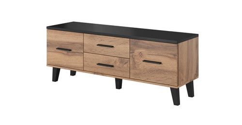 Halmar Mobile TV con 2 cassetti e 2 ante Lotta Quercia
