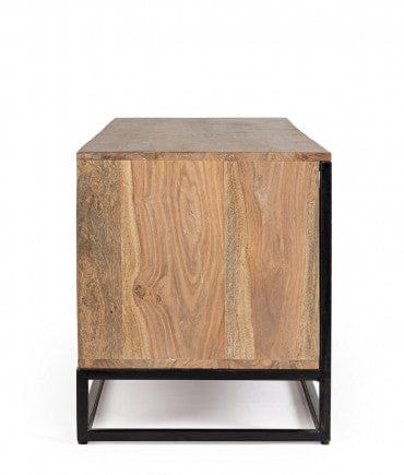 Bizzotto Mobile TV con 2 cassetti e 2 ante Nartan Naturale