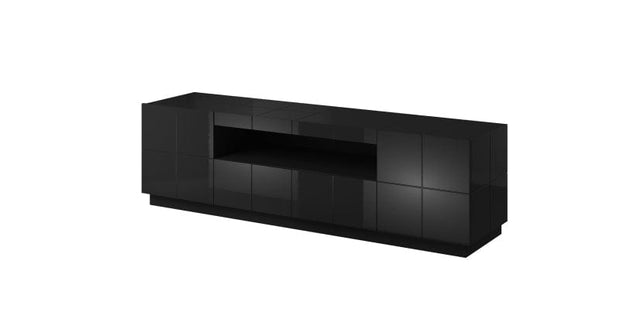 Halmar Mobile TV con 2 cassetti e 2 ante Reja Nero