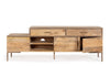 Bizzotto Mobile TV con 2 cassetti e 3 ante Jaidev Naturale