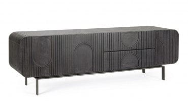 Bizzotto Mobile TV con 2 cassetti e 3 ante Orissa Nero