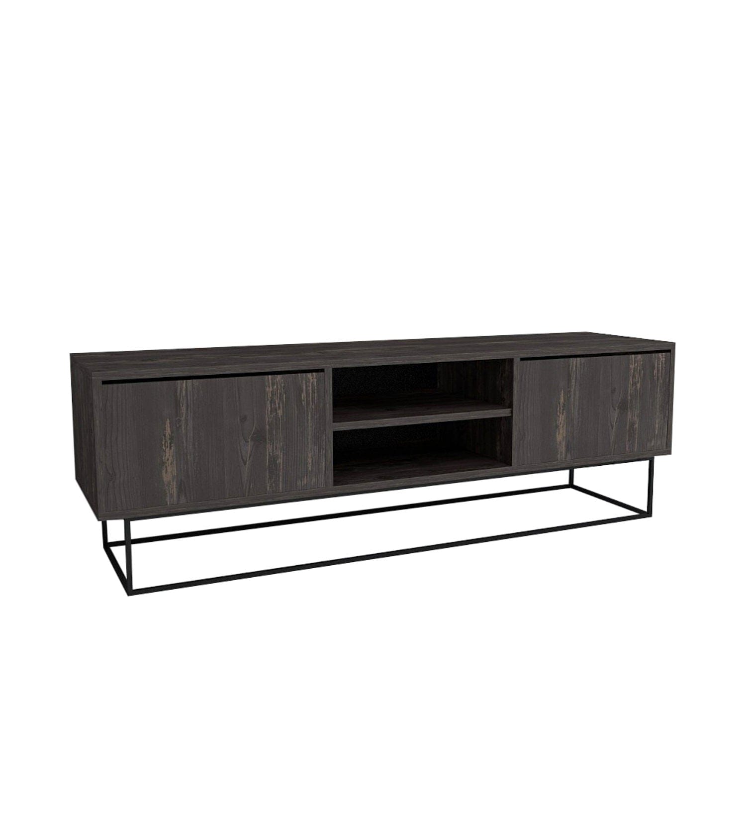 Mobile TV con 2 cassetti Escape 140 Marrone (3)