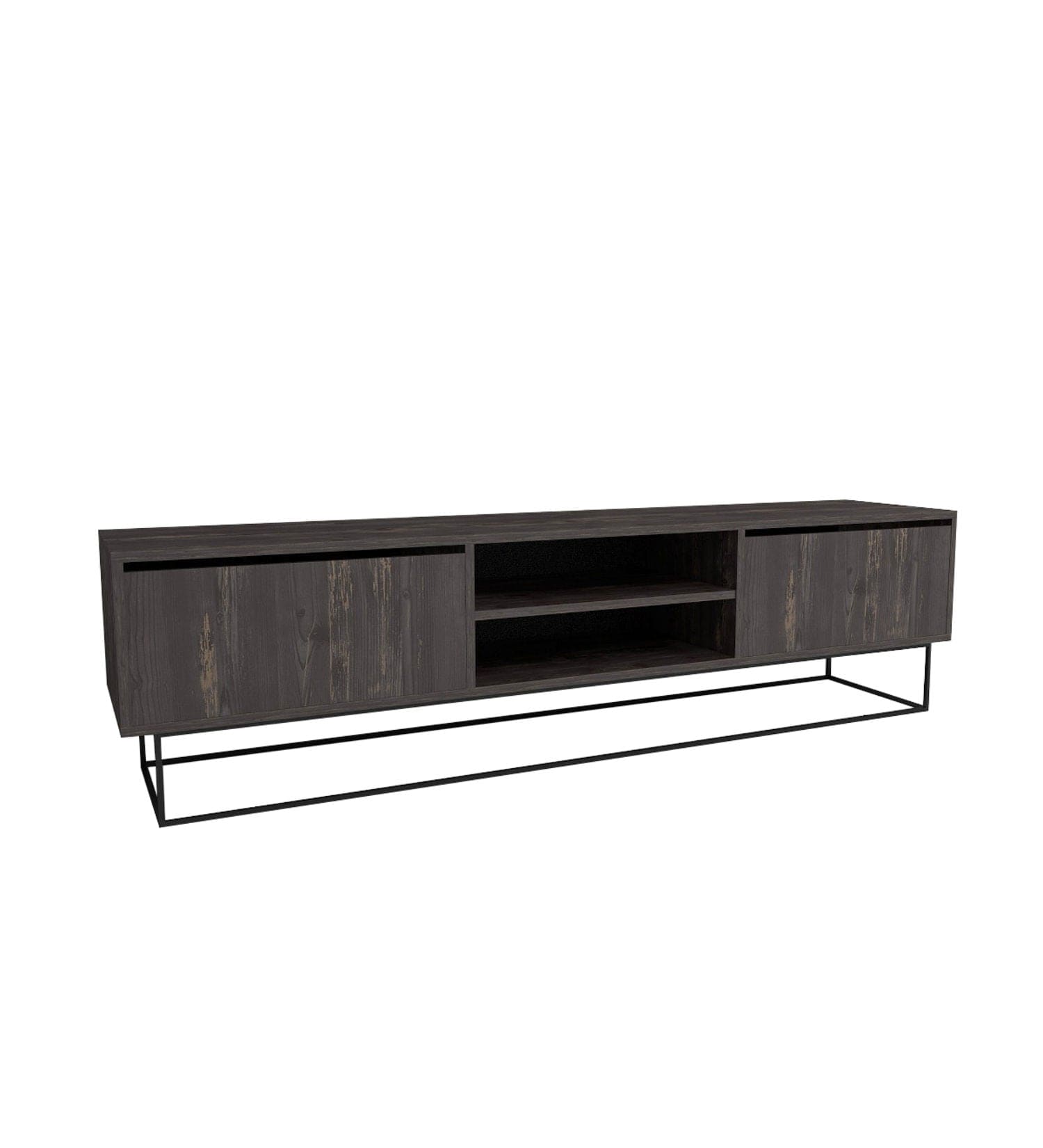 Mobile TV con 2 cassetti Escape 180 Marrone (3)